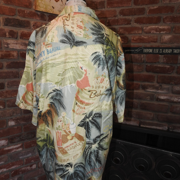 Tommy Bahama Palm Tree Shirt Medium - Picture 3 of 6